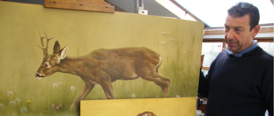 John Naylor with Artwork